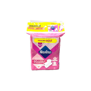 TOALLAS NOSOTRAS INVISIBLES RAPIGEL BOLSA X 30 UNDS